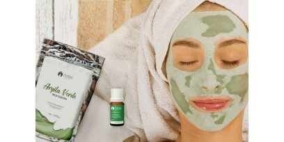 Tratamento orgânico e vegano para acne - Argila Verde + Óleo de Tea Tree